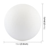 USB Charging 2-Color Changing Energy-saving LED Night Light with Wooden Holder Base, Touch Control 2-Color(15cm)