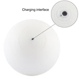 USB Charging 2-Color Changing Energy-saving LED Night Light with Wooden Holder Base, Touch Control 2-Color(15cm)