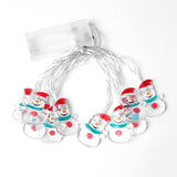 1.5m 10 Lights Christmas Snowman LED Decorative Light String, Christmas Snowman Christmas Snowman