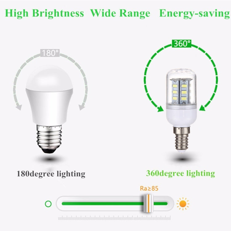 E14 2.5W 24 LEDs SMD 5730 LED Corn Light Bulb, AC 110-220V, AC 110-220V