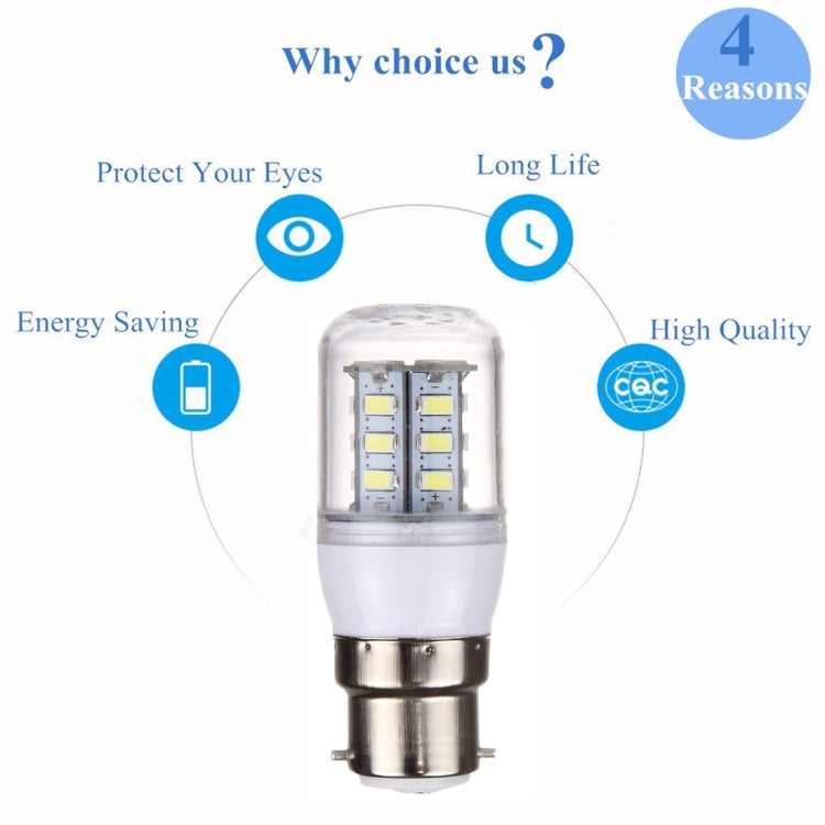 B22 2.5W LED Corn Light 24 LEDs SMD 5730 Bulb, AC 12-24V, AC 12-24V