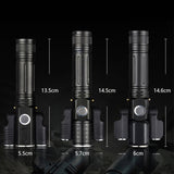 KS-737 USB Charging Waterproof T6+XPE Zoomable LED Flashlight with 4-Modes, KS-737