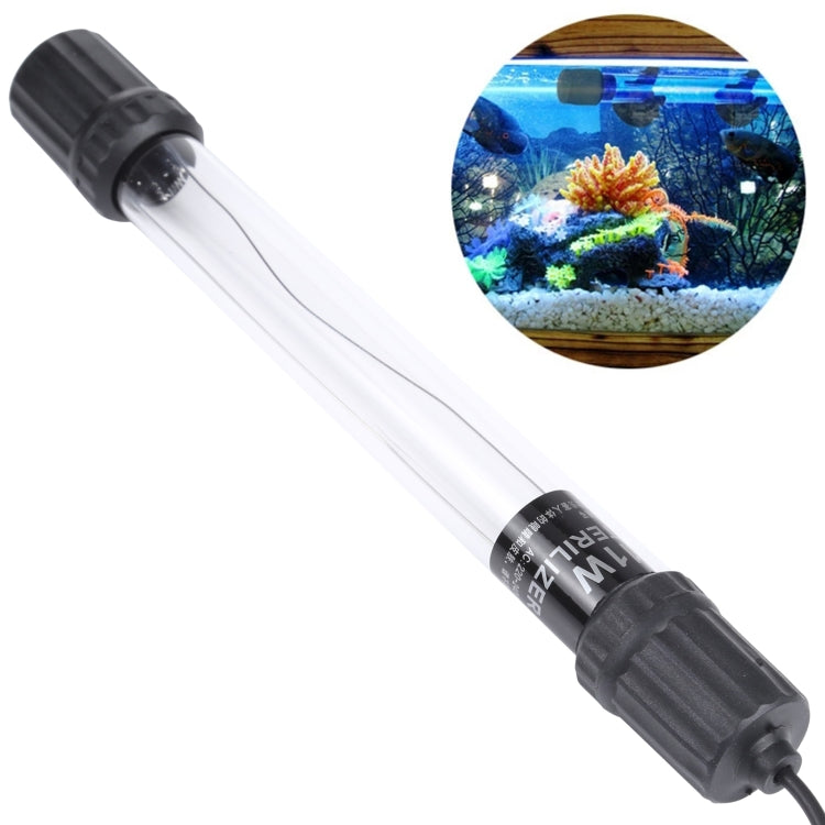 UV-011 11W Ultraviolet Germicidal Lamp Disinfection Light for Aquarium, EU Plug, 11W 11W