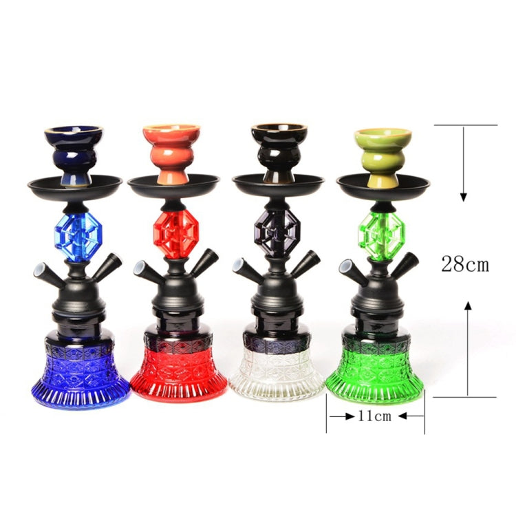 019-MZ729 Double Tube Glass Hookah