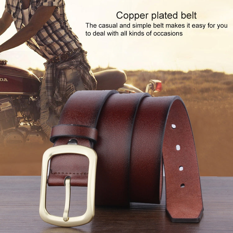 Dandali YY23 Men Retro Antique Pin Buckle Leather Belt Waistband, Length: 95-115cm, YY23 - Zen Craft