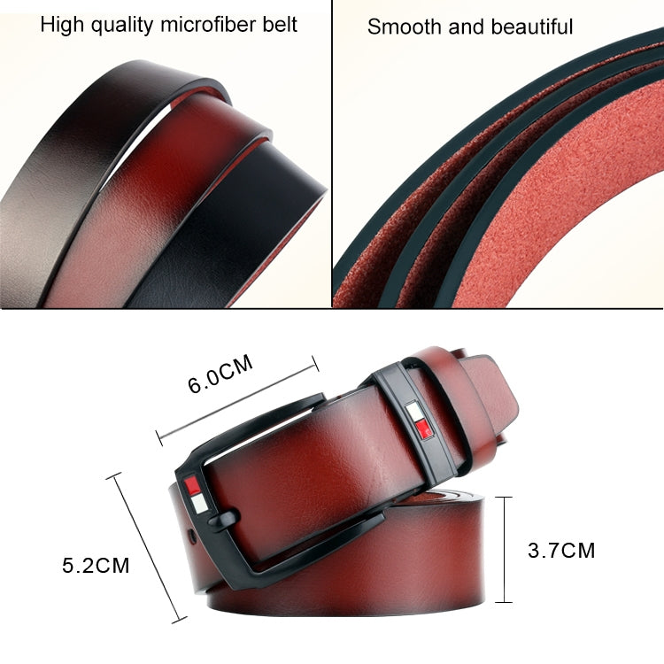 Dandali L8032 Men Retro Casual Antique Buckle Leather Belt Waistband, Size: 110-125cm, L8032 - Zen Craft