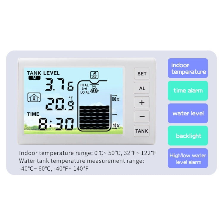 TS-FT003 Solar Charging Ultrasonic Liquid Level Meter, TS-FT003