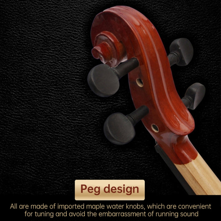 4/4 Full Size Acoustic Violin Handmade Solid Wood Violin, Violin
