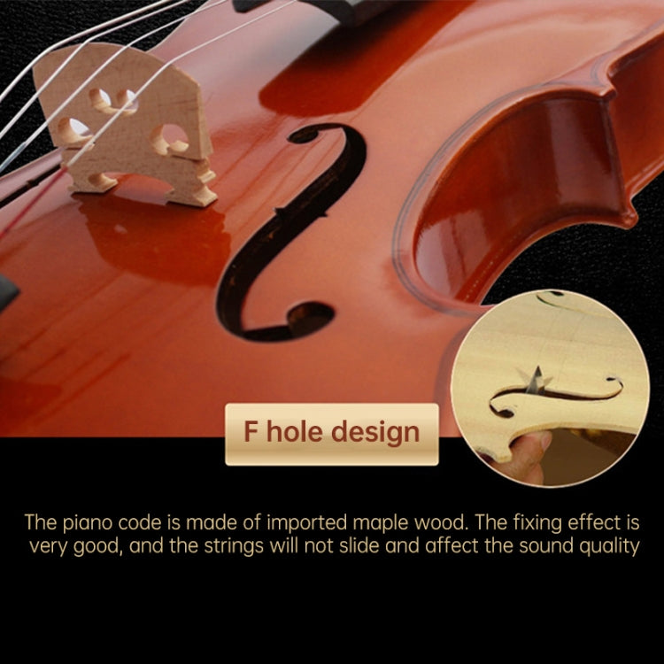 4/4 Full Size Acoustic Violin Handmade Solid Wood Violin, Violin