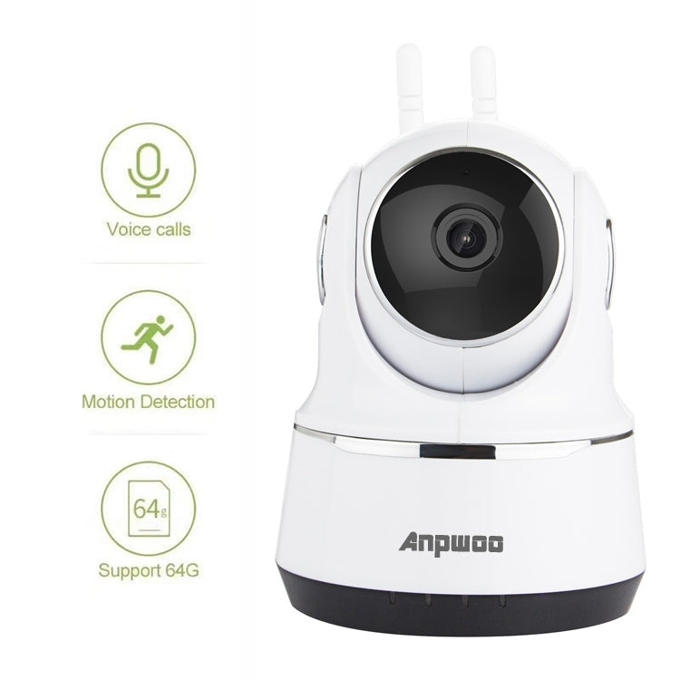 Anpwoo Guardian 2.0MP 1080P 1/3 inch CMOS HD WiFi IP Camera, Support Motion Detection / Night Vision, Guardian Black, Guardian White