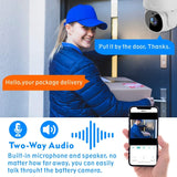 Tuya QX45 1080P Full HD IP65 Waterproof 2.4G Wireless IP Camera, Support Motion Detection & Two-way Audio & Night Vision & TF Card, AU Plug, Support Motion Detection