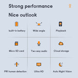 CAMSOY S50 1440P WiFi Wireless Network Action Camera Wide-angle Recorder with Mount, S50