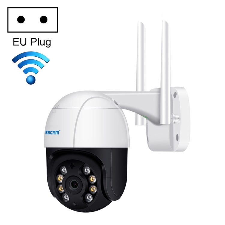 ESCAM QF218 1080P Pan / Tilt AI Humanoid Detection IP66 Waterproof WiFi IP Camera, Support ONVIF / Night Vision / TF Card / Two-way Audio, US Plug, NC1228AU, NC1228EU, NC1228UK, NC1228US NC1228EU