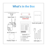 ESCAM QF480 EU Version HD 1080P IP66 Waterproof 4G Solar Panel PT IP Camera without Battery, Support Night Vision / Motion Detection / TF Card / Two Way Audio, without Battery(EU Version)