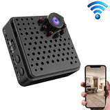 W18 1080P HD WiFi Smart Mini Security Camera, Support 155 Degrees Wide Angle & Motion Detection & Infrared Night Vision & TF Card, Wide Angle Wide Angle