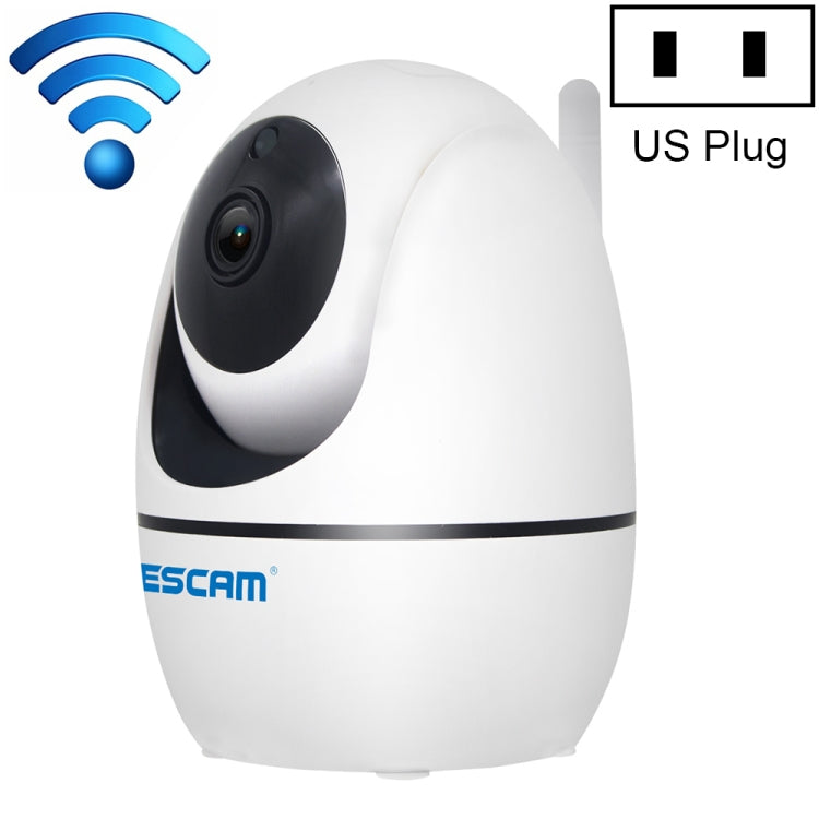 ESCAM PVR008 HD 1080P WiFi IP Camera, Support Motion Detection / Night Vision, IR Distance: 10m, AU Plug, PVR008 PVR008 White