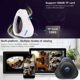 ESCAM Q8 960P 360 Degrees Fisheye Lens 1.3MP WiFi IP Camera, Support Motion Detection / Night Vision, IR Distance: 5-10m, AU Plug, Q8 EU Plug, Q8 UK Plug, Q8 US Plug, Q8 AU Plug