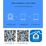 Anpwoo MN001 3518Ev200 1.0 MP Mini HD WiFi IP Camera with 6 PCS Infrared LEDs, Support Motion Detection & Night Vision & TF Card(Max 64GB), MN001