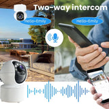A10 Mini 360 PTZ WiFi Surveillance Camera Smart Home IP Camera Night Vision Baby Monitor, A10