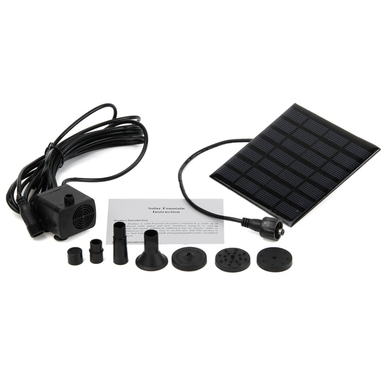 Squared Solar-powered Water Fountain Pump, RCT-602