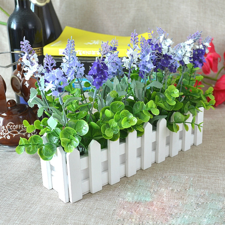Wooden Flower Planter Fence Storage Holder Pot, Size: 30cm x 7.5cm x 8cm, Length: 30cm Length: 30cm OG0167B