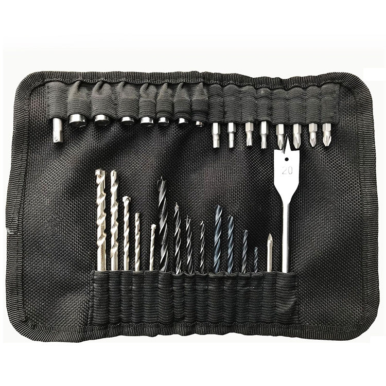 31 in1 Drill and Screwdriver Bit Set Industrial Spade Paddle Flat Wood Woodworking Boring Drill Bits with Portable Bag, 31 in1 Drill 31 in1 Drill