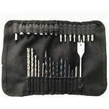 31 in1 Drill and Screwdriver Bit Set Industrial Spade Paddle Flat Wood Woodworking Boring Drill Bits with Portable Bag, 31 in1 Drill 31 in1 Drill