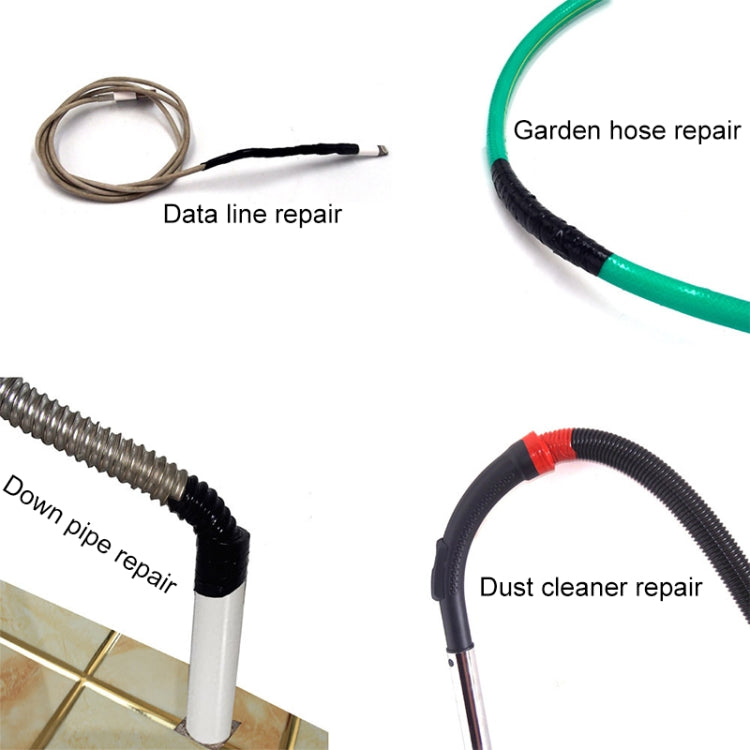 1.5M Multi-function Waterproof High Temperature Resistance Water Pipe Wire Silicone Self-adhesive Tape, 10pcs 1.5m