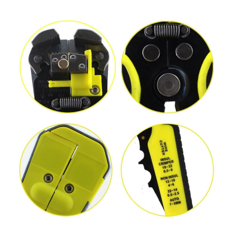 TK0742 0.5-6.0mm Multi-function Automatic Wire Stripper Line Clamp Press Dismantling Tool