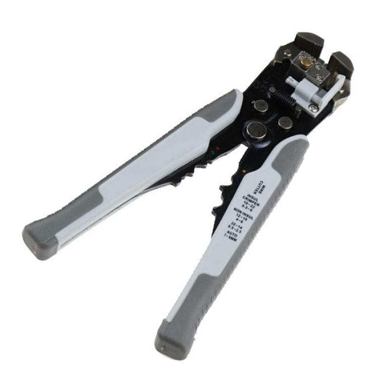 TK0742 0.5-6.0mm Multi-function Automatic Wire Stripper Line Clamp Press Dismantling Tool Grey