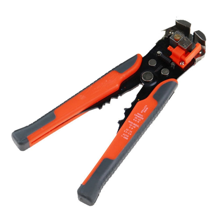 TK0742 0.5-6.0mm Multi-function Automatic Wire Stripper Line Clamp Press Dismantling Tool Red
