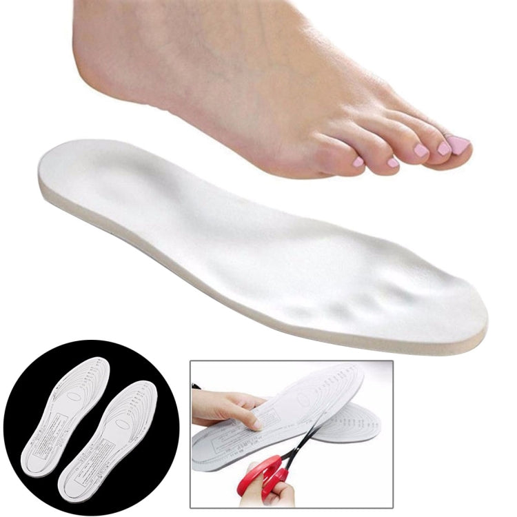1 Pair Unisex Tailorable Comfortable Memory Foam Insole, Size: 28.7 x 9.4 x 0.9 cm, US Size: 1.5-11 Default Title