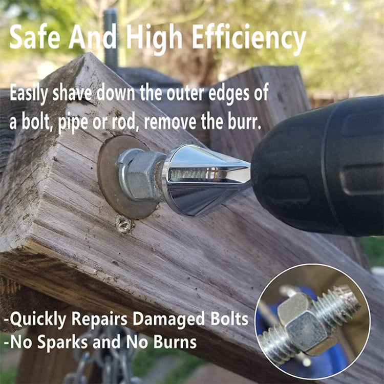 Chamfer Stainless Steel Deburring External Chamfer Tool Hexagonal Handle Three-slot Chamfer, Three-slot Chamfer (Black)