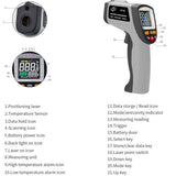 BENETECH GT750 Portable Digital Laser Point Infrared Thermometer, Temperature Range: -50-750 Celsius Degree, GT750