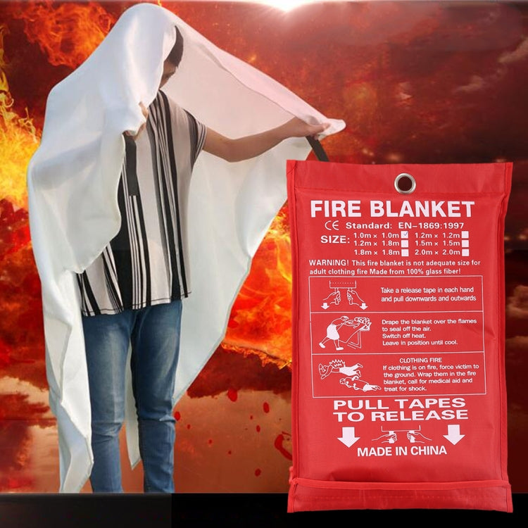 Emergency Survival Fire Blanket Shelter Safety Protector Extinguishers Tent, Size: 2×2m, Size: 2×2m