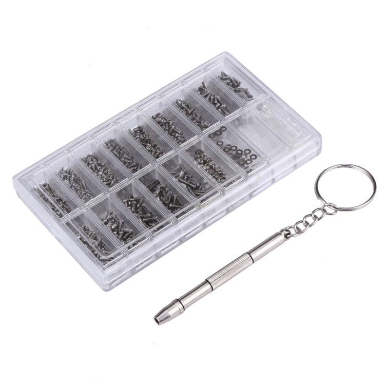 1000 PCS Watch Sunglass Spectacles Screws Nut Repair Kit With a Screwdriver, Sunglass Spectacles Screws
