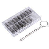 1000 PCS Watch Sunglass Spectacles Screws Nut Repair Kit With a Screwdriver, Sunglass Spectacles Screws