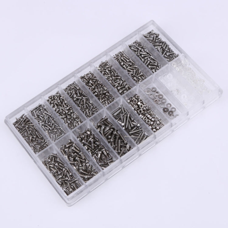1000 PCS Watch Sunglass Spectacles Screws Nut Repair Kit With a Screwdriver, Sunglass Spectacles Screws