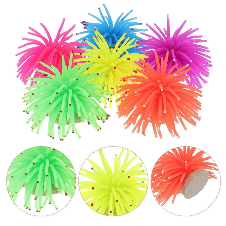 Aquarium Articles Decoration TPR Simulation Sea Urchin Ball Coral with Point, Size: S, Diameter: 7cm, 7cm