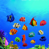 10 PCS Aquarium Articles Decoration Plastic Floating Fake Fish, Size: 5*3cm, Aquarium Fake Fish Decoration