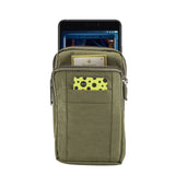Outdoor Phone Carrying Case Pouch Nylon Crossbody Shoulder Cell Phone Holster Waist Belt Wallet Bag with Carabiner