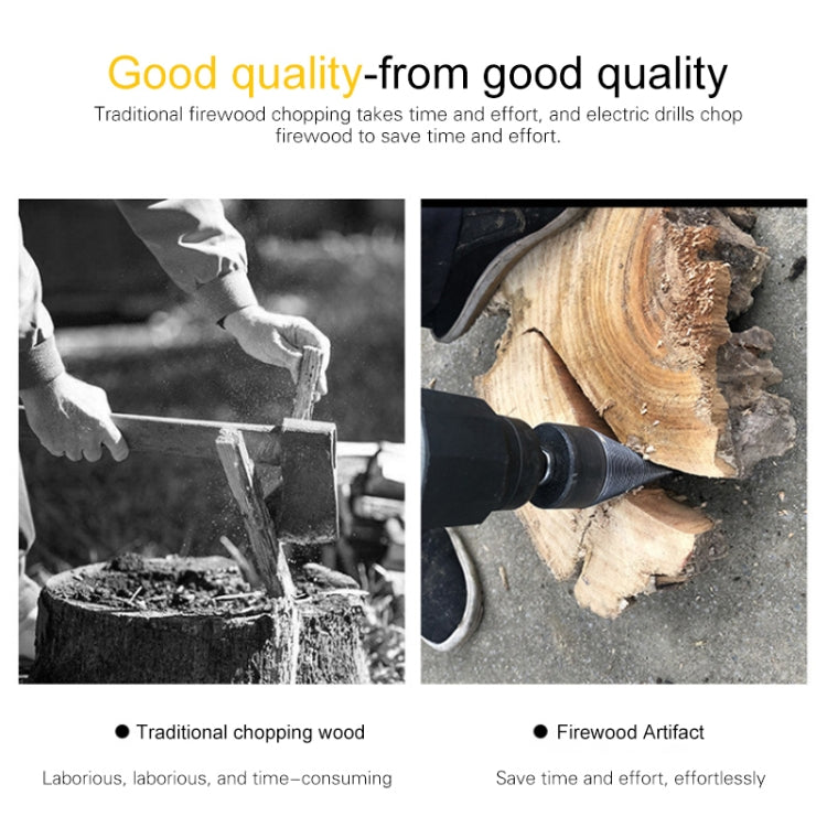 Household Domestic Woodcutter Drill Electric Wooden Split Cone Drill 32mm Square Shank, 32mm Square Shank