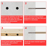 10 PCS Concealed Layer Board Pin Wall Bookshelf Invisible Bulkhead Nail, 10x100mm, 10x100mm