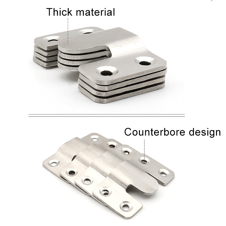 20 PCS Stainless Steel Picture Frame Hanging Code Mirror Fastener, Size: L, L 20 PCS