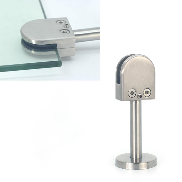 201 Stainless Steel Glass Fish Mouth Support Rod Fixing Clip with 14x80mm Rod, Specification: M, M, with 14x80mm Rod M, with 14x80mm Rod