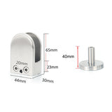 304 Stainless Steel Glass Fish Mouth Support Rod Fixing Clip with 14x40mm Rod, Specification: XL, XL, with 14x40mm Rod