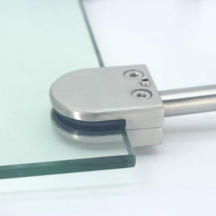 304 Stainless Steel Glass Fish Mouth Support Rod Fixing Clip with 14x60mm Rod, Specification: M, M, with 14x60mm Rod