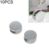 10 PCS Circular Glass Mirror Holder Buckle Fixing Accessories with Screw & Rubber Plug, Circular, with Screw & Rubber Plug Circular, with Screw & Rubber Plug