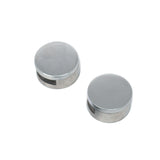 10 PCS Circular Glass Mirror Holder Buckle Fixing Accessories with Screw & Rubber Plug, Circular, with Screw & Rubber Plug