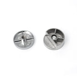 10 PCS Circular Glass Mirror Holder Buckle Fixing Accessories with Screw & Rubber Plug, Circular, with Screw & Rubber Plug